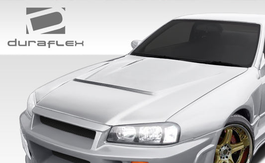 Extreme Dimensions Duraflex R324 Conversion Hood Compatible With 1989-1994 Nissan Skyline - 1 Piece - 106605