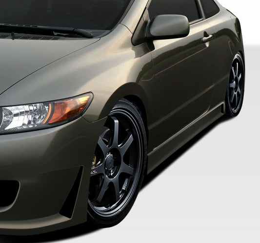Extreme Dimensions Duraflex B-2 Side Skirts Compatible With 2006-2011 Honda Civic 2DR - 2 Piece - 106856