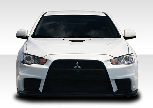 Extreme Dimensions Duraflex Evo X Look Front Bumper Cover Compatible With 2008-2017 Mitsubishi Lancer - 1 Piece - 106953