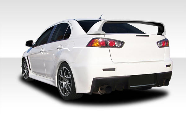 Extreme Dimensions Duraflex Evo X Look Rear Bumper Cover Compatible With 2008-2017 Mitsubishi Lancer - 1 Piece - 106955