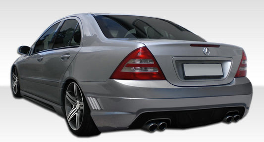 Extreme Dimensions Duraflex W-1 Rear Bumper Cover Compatible With 2001-2007 Mercedes C Class - 1 Piece - 107136