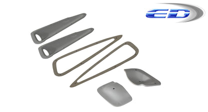 Aero Function AF-1 Hood Vents Compatible With 2008-2014 BMW X6 - 6 Piece - 107558
