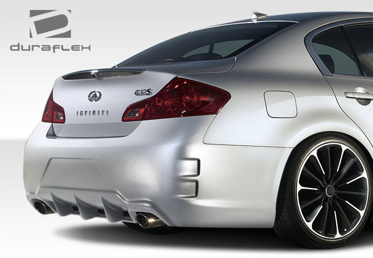 Extreme Dimensions Duraflex Elite Rear Bumper Cover Compatible With 2007-2013 Infiniti G Sedan - 1 Piece - 107668