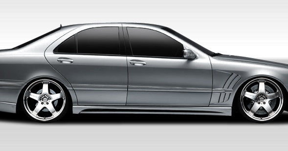 Extreme Dimensions Duraflex W-2 Side Skirts Compatible With 2000-2006 Mercedes S Class - 2 Piece - 107720