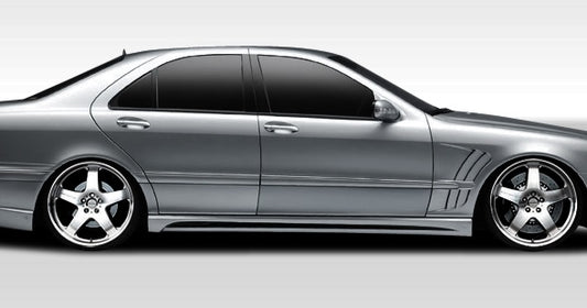 Extreme Dimensions Duraflex W-2 Side Skirts Compatible With 2000-2006 Mercedes S Class - 2 Piece - 107720