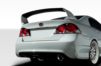 Extreme Dimensions Duraflex Type R Rear Bumper Cover Compatible With 2006-2011 Honda Civic - 2 Piece - 107738