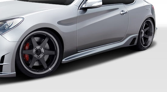 Extreme Dimensions Duraflex TP-R Side Skirts Compatible With 2010-2016 Hyundai Genesis - 2 Piece - 107750