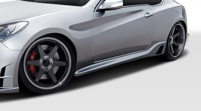Extreme Dimensions Duraflex TP-R Side Skirts Compatible With 2010-2016 Hyundai Genesis - 2 Piece - 107750