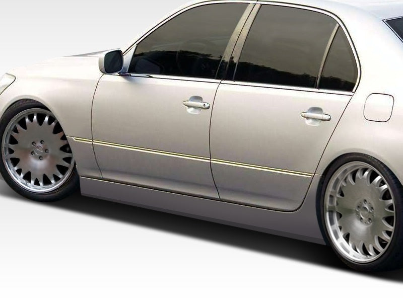 Extreme Dimensions Duraflex VIP Side Skirts Compatible With 2004-2006 Lexus LS Series - 2 Piece - 107781