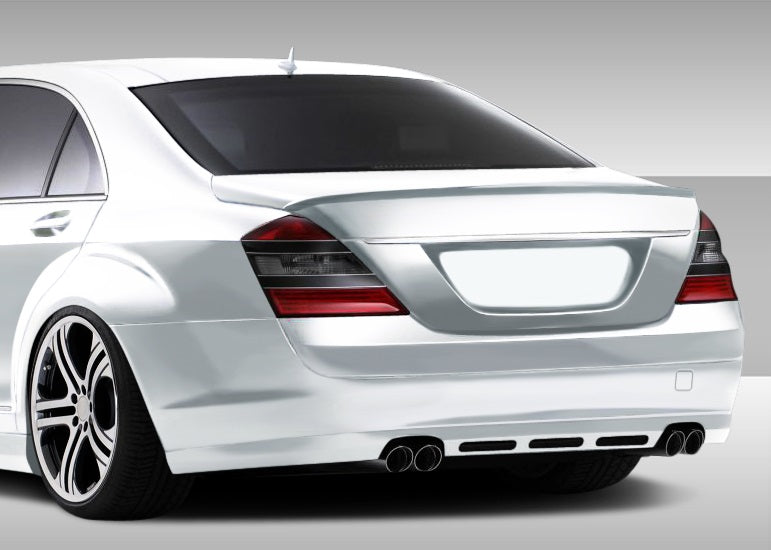 Extreme Dimensions Duraflex Eros Version 1 Rear Lip Add On Spoiler Compatible With 2007-2009 Mercedes S Class - 1 Piece - 107791