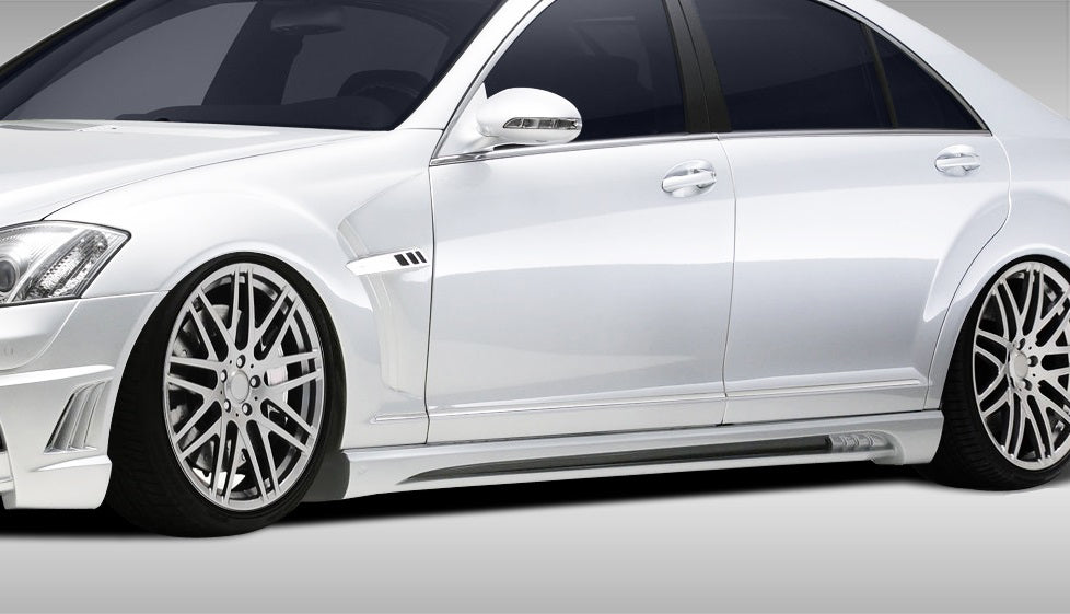 Extreme Dimensions Duraflex Eros Version 2 Side Skirts Compatible With 2007-2013 Mercedes S Class - 2 Piece - 107793