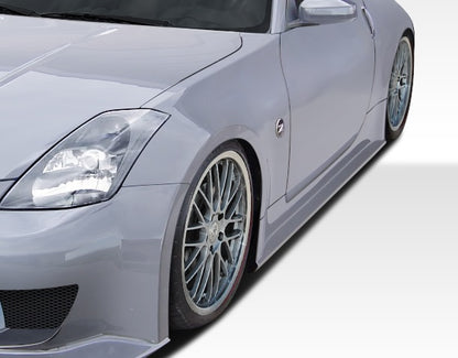 Extreme Dimensions Duraflex J-Spec 2 Side Skirts Compatible With 2003-2008 Nissan 350Z - 2 Piece - 107833