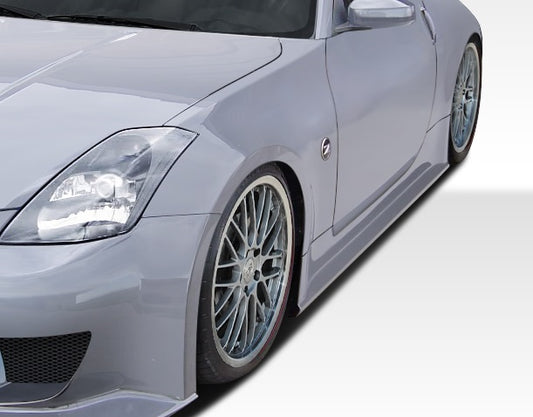 Extreme Dimensions Duraflex J-Spec 2 Side Skirts Compatible With 2003-2008 Nissan 350Z - 2 Piece - 107833