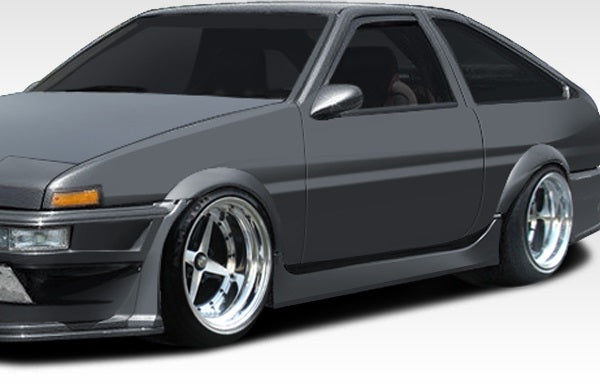 Extreme Dimensions Duraflex MB-R Side Skirts Compatible With 1984-1987 Toyota Corolla - 2 Piece - 107847