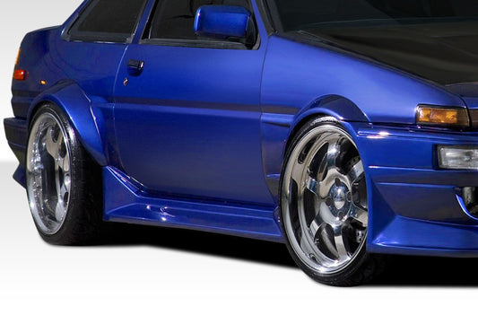 Extreme Dimensions Duraflex RF Design Side Skirts Compatible With 1984-1987 Toyota Corolla - 2 Piece - 107850