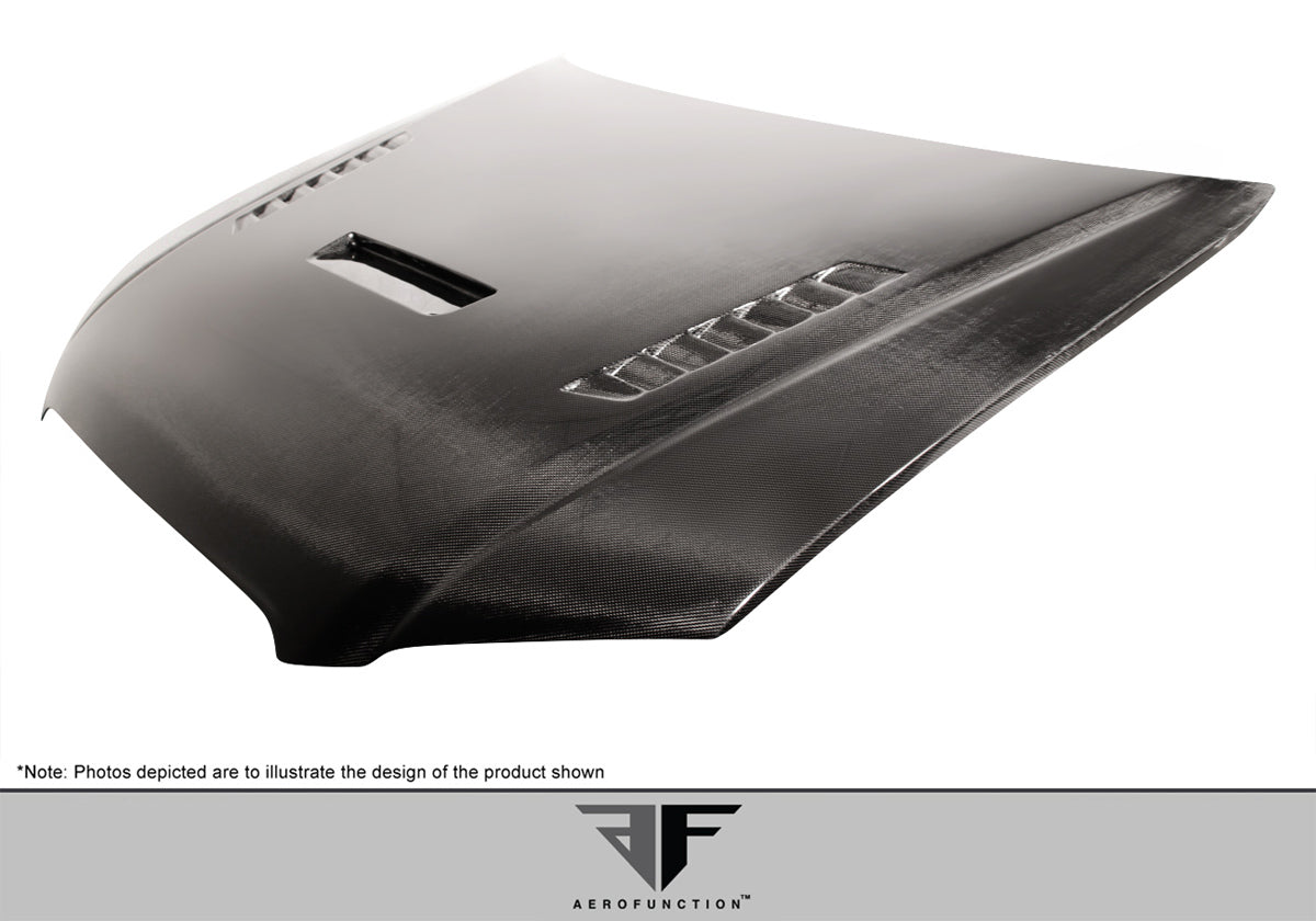 Aero Function AF-1 Carbon Hood Compatible With 2006-2008 Audi A4 - 1 Piece - 107901