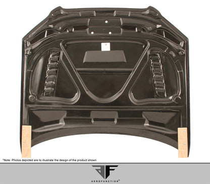 Aero Function AF-1 Carbon Hood Compatible With 2006-2008 Audi A4 - 1 Piece - 107901