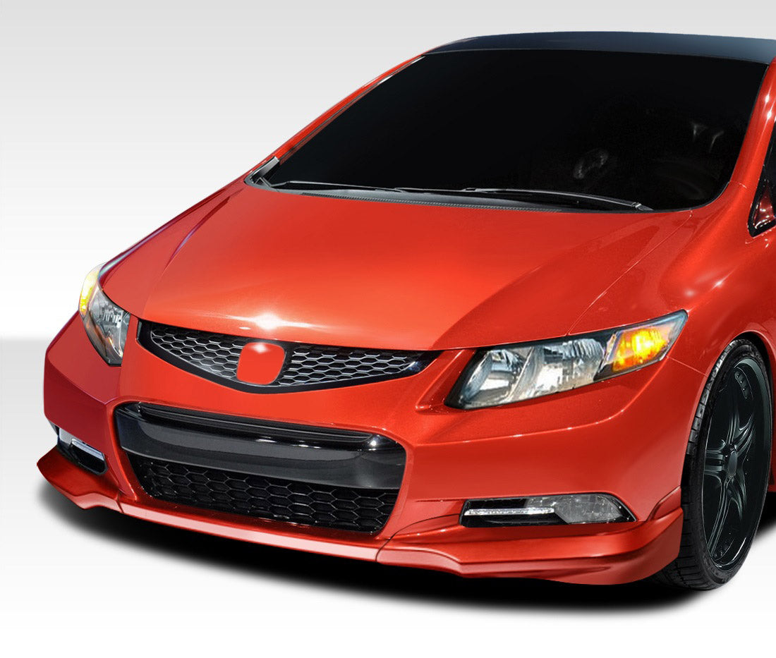 Extreme Dimensions Duraflex H-Sport Front Lip Spoiler Compatible With 2012-2013 Honda Civic - 2 Piece - 107951
