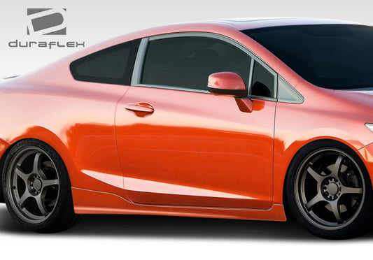Extreme Dimensions Duraflex H-Sport Side Skirts Compatible With 2012-2015 Honda Civic - 2 Piece - 107952