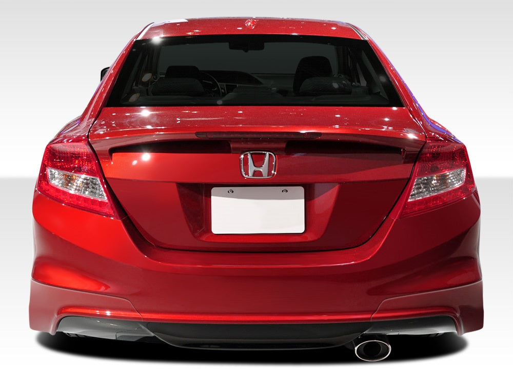 Extreme Dimensions Duraflex H-Sport Rear Lip Add On Spoiler Compatible With 2012-2013 Honda Civic - 2 Piece - 107953