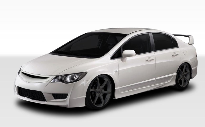Extreme Dimensions Duraflex JDM Type R Front End Conversion Body Kit Compatible With 2006-2011 Honda Civic 4DR - 5 Piece - 107959