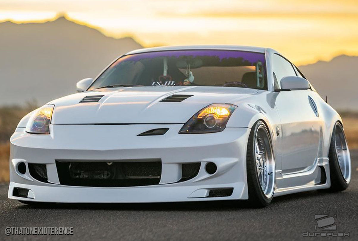 Extreme Dimensions Duraflex J-Spec Body Kit Compatible With 2003-2008 Nissan 350Z - 4 Piece - 107996
