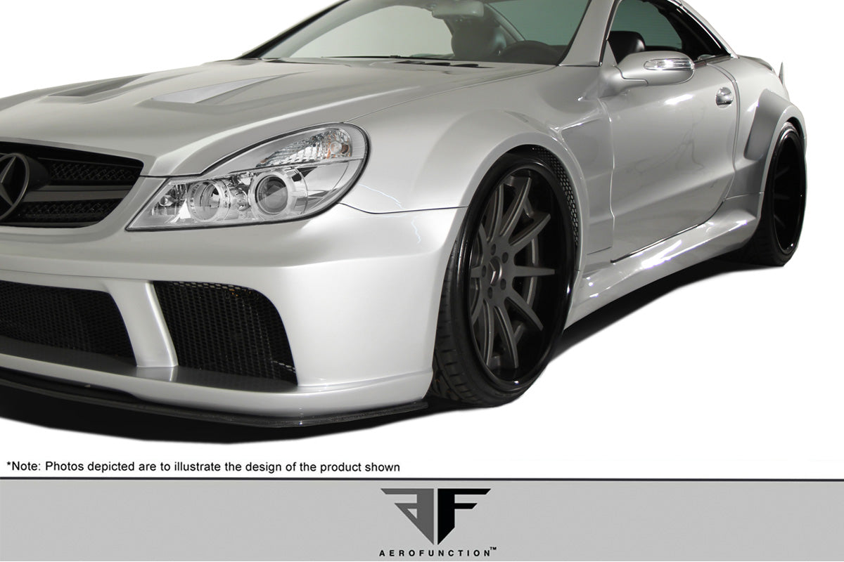 Aero Function AF-Signature 1 Series Wide Body Side Skirts Compatible With 2003-2012 Mercedes SL - 2 Piece - 108021