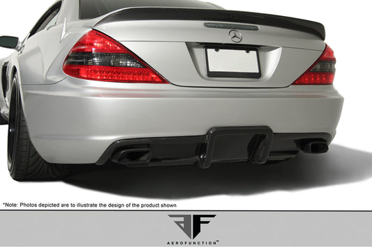 Aero Function AF-Signature 1 Series Wide Body Rear Lip Add On Spoiler Compatible With 2003-2012 Mercedes SL - 1 Piece - 108024