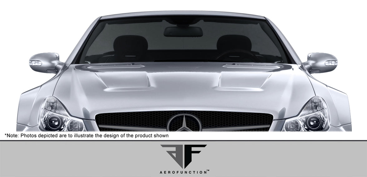 Aero Function AF-Signature 2 Series Hood Compatible With 2003-2012 Mercedes SL - 1 Piece - 108026