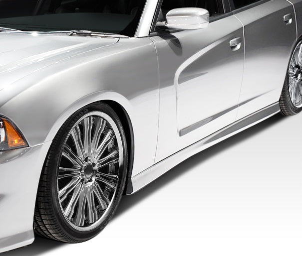 Extreme Dimensions Duraflex SRT Look Side Skirts Compatible With 2011-2023 Dodge Charger - 2 Piece - 108036