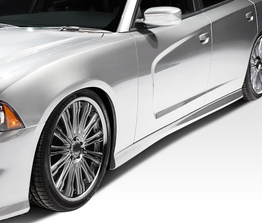 Extreme Dimensions Duraflex SRT Look Side Skirts Compatible With 2011-2023 Dodge Charger - 2 Piece - 108036