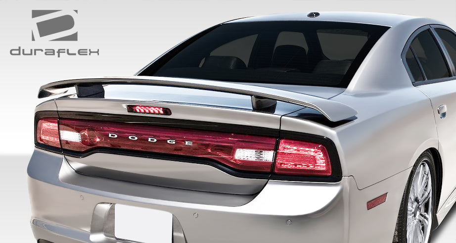 Extreme Dimensions Duraflex SRT Look Wing Spoiler Compatible With 2011-2014 Dodge Charger - 1 Piece - 108038