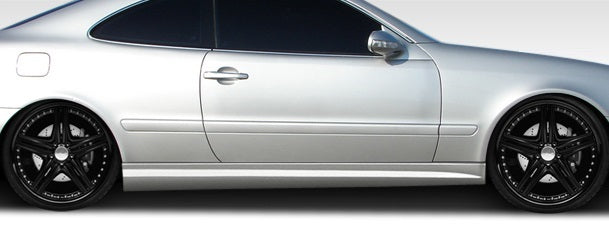 Extreme Dimensions Duraflex C63 Look Side Skirts Compatible With 1998-2002 Mercedes CLK - 2 Piece - 108055