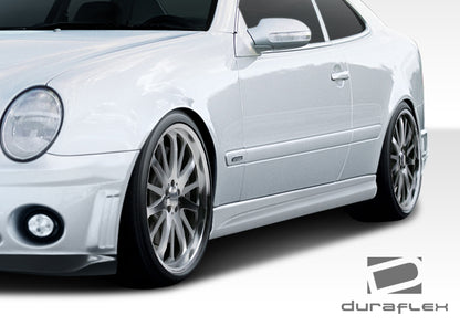 Extreme Dimensions Duraflex C63 Look Side Skirts Compatible With 1998-2002 Mercedes CLK - 2 Piece - 108055