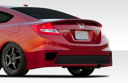 Extreme Dimensions Duraflex Bisimoto Rear Bumper Cover Compatible With 2012-2013 Honda Civic - 1 Piece - 108098