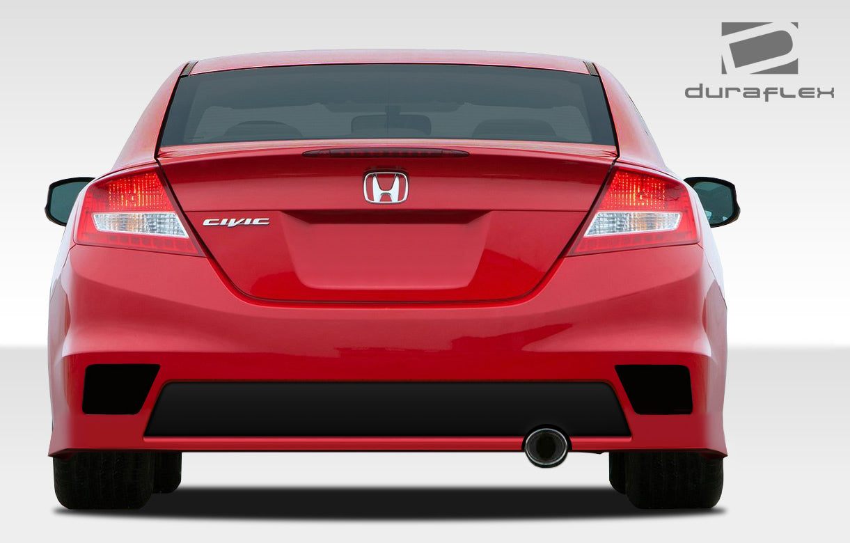 Extreme Dimensions Duraflex Bisimoto Rear Bumper Cover Compatible With 2012-2013 Honda Civic - 1 Piece - 108098