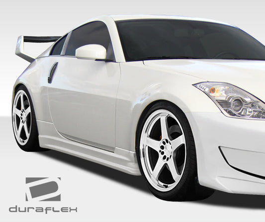 Extreme Dimensions Duraflex AM-S GT Side Skirts Compatible With 2003-2008 Nissan 350Z - 2 Piece - 108181