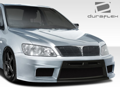Extreme Dimensions Duraflex Evo X Look Front Bumper Cover Compatible With 2002-2003 Mitsubishi Lancer - 1 Piece - 108197
