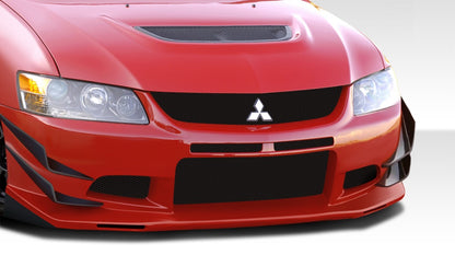 Extreme Dimensions Duraflex VT-X Front Bumper Cover Compatible With 2003-2006 Mitsubishi Evolution - 1 Piece - 108252