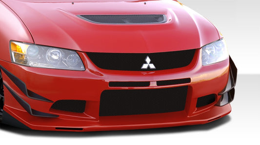 Extreme Dimensions Duraflex VT-X Front Bumper Cover Compatible With 2003-2006 Mitsubishi Evolution - 1 Piece - 108252