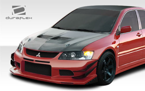 Extreme Dimensions Duraflex VT-X Front Bumper Cover Compatible With 2003-2006 Mitsubishi Evolution - 1 Piece - 108252