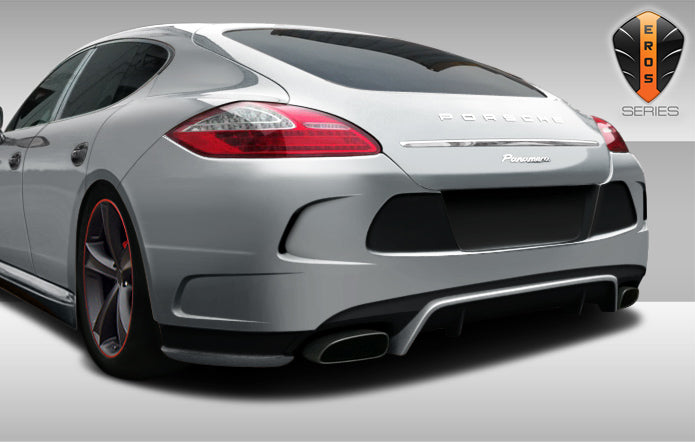 Extreme Dimensions Duraflex Eros Version 4 Rear Bumper Cover Compatible With 2010-2013 Porsche Panamera - 1 Piece - 108287