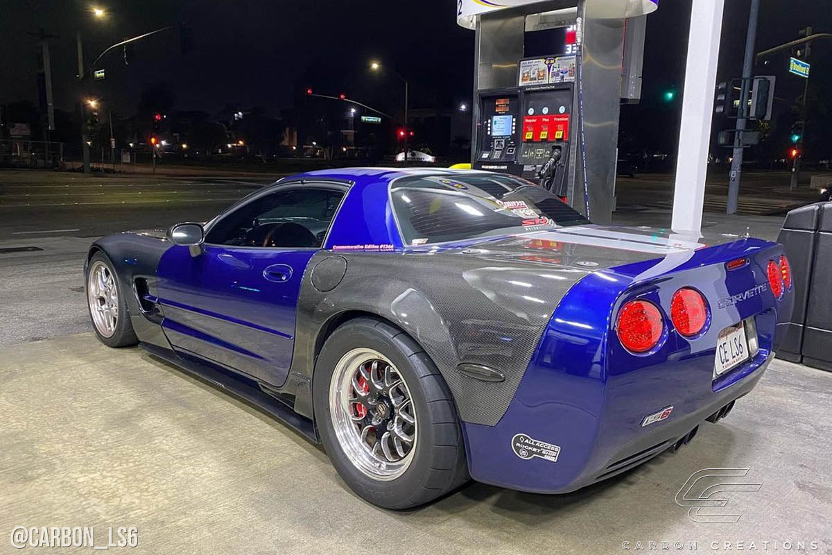 Carbon Creations ZR Edition RearRear Fenderss Compatible With 1997-2004 Chevrolet Corvette Convertible - 2 Piece - 108375