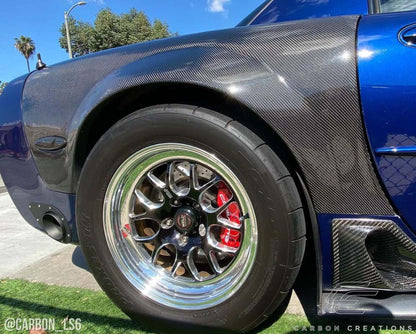 Carbon Creations ZR Edition RearRear Fenderss Compatible With 1997-2004 Chevrolet Corvette Convertible - 2 Piece - 108375