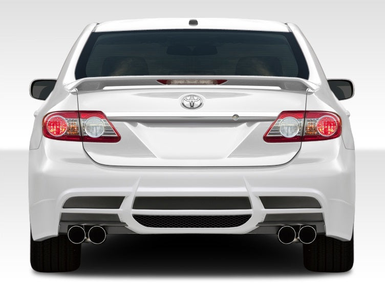 Extreme Dimensions Duraflex W-1 Rear Bumper Cover Compatible With 2011-2013 Toyota Corolla - 1 Piece - 108400