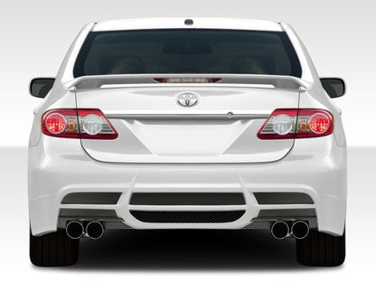 Extreme Dimensions Duraflex W-1 Rear Bumper Cover Compatible With 2011-2013 Toyota Corolla - 1 Piece - 108400
