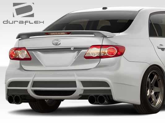 Extreme Dimensions Duraflex W-1 Rear Bumper Cover Compatible With 2011-2013 Toyota Corolla - 1 Piece - 108400
