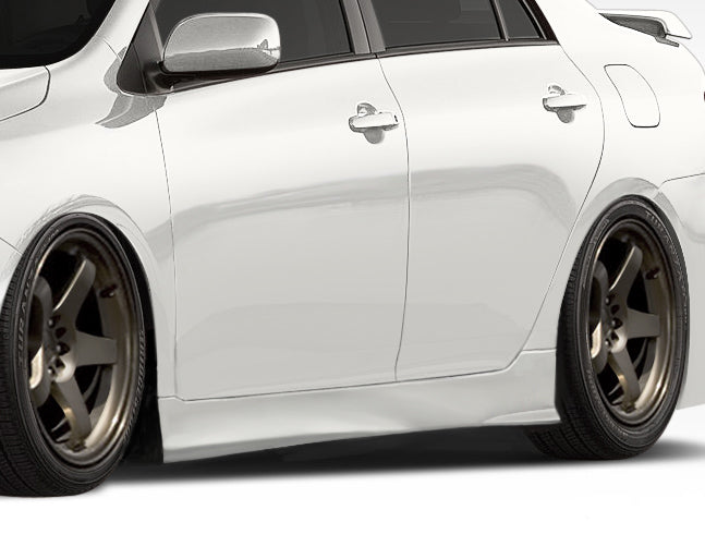 Extreme Dimensions Duraflex GT Concept Side Skirts Compatible With 2009-2013 Toyota Corolla - 2 Piece - 108403
