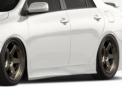 Extreme Dimensions Duraflex GT Concept Side Skirts Compatible With 2009-2013 Toyota Corolla - 2 Piece - 108403