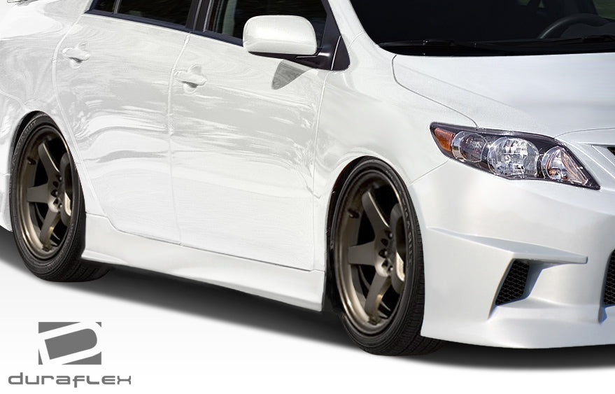 Extreme Dimensions Duraflex GT Concept Side Skirts Compatible With 2009-2013 Toyota Corolla - 2 Piece - 108403